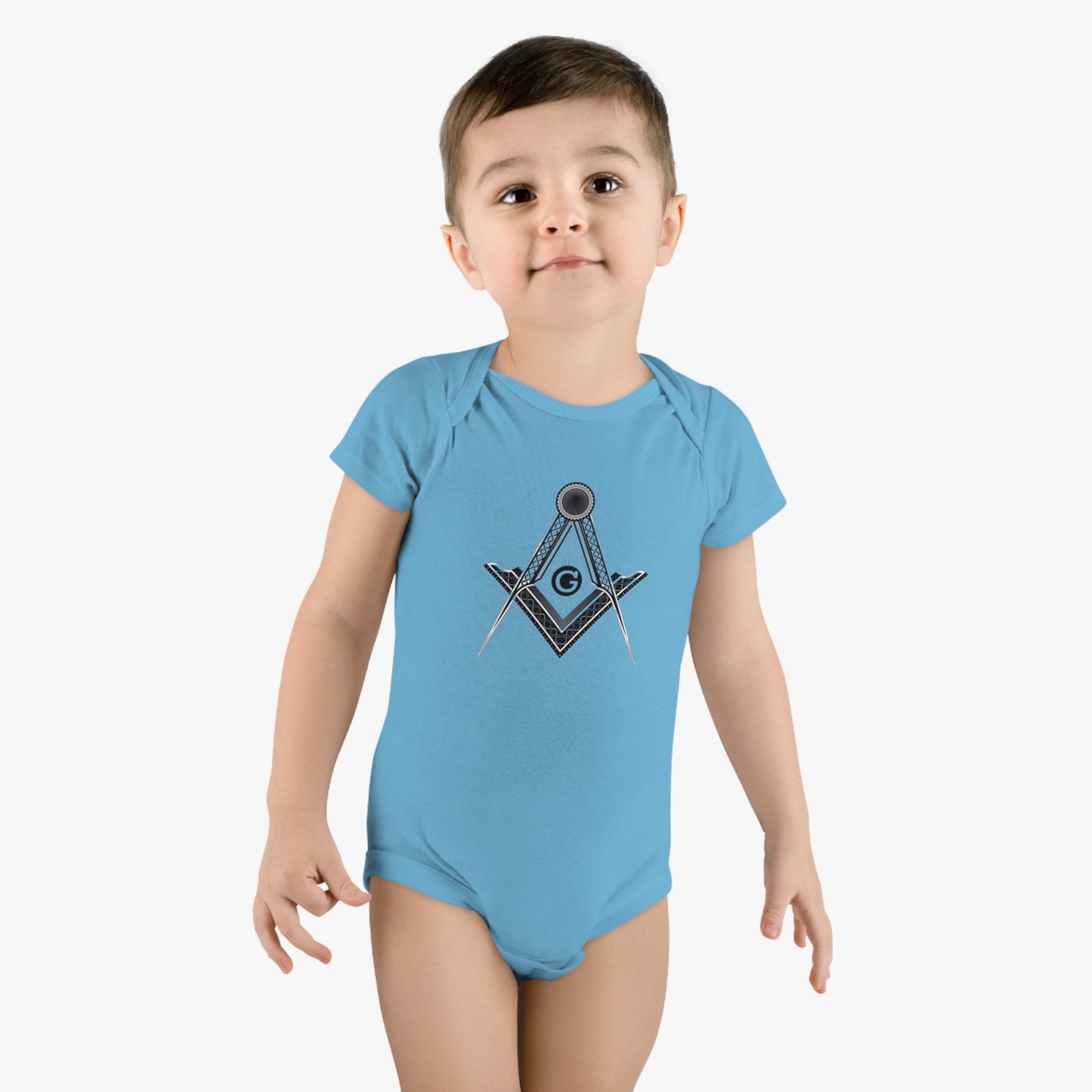 'Freemason' Baby Short Sleeve Onesie®