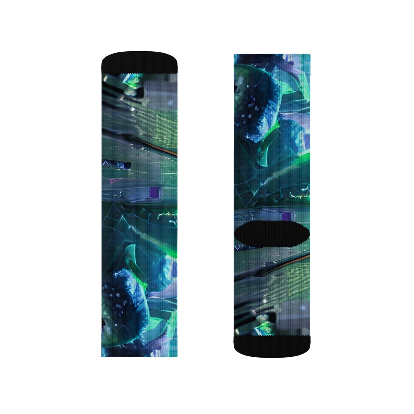 'Dark Sparks' Sublimation Socks