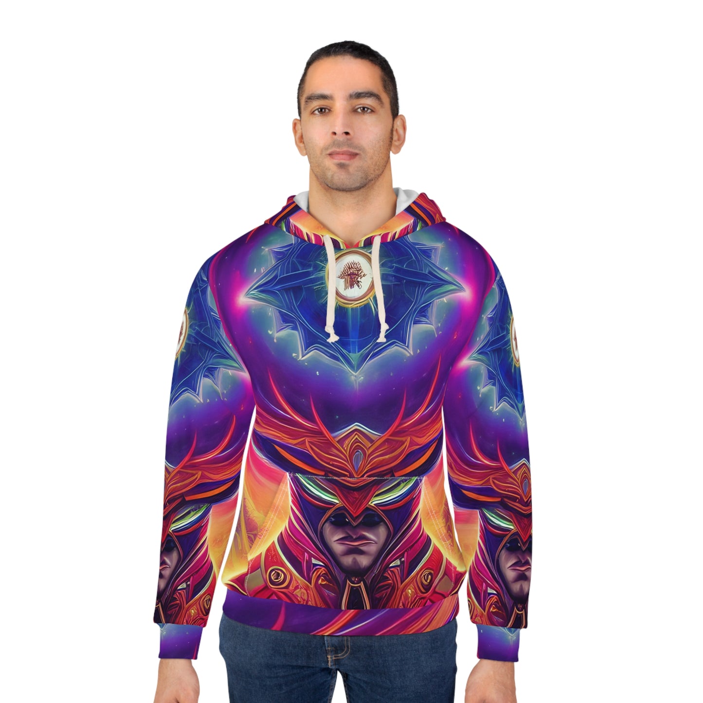 'Power' Unisex Pullover Hoodie (AOP)