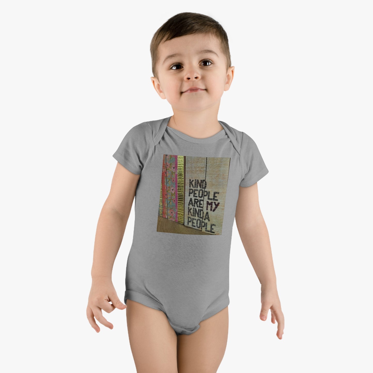 'Kind People' Baby Short Sleeve Onesie®