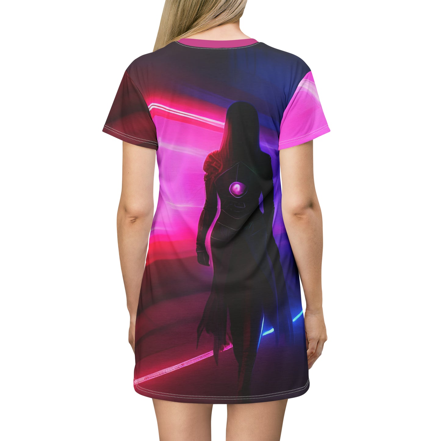 'Laser Tag' T-Shirt Dress (AOP)