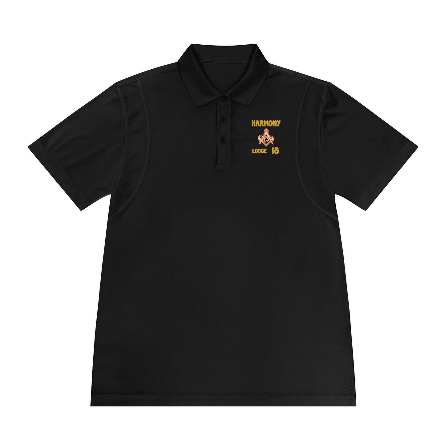 'Harmony 18 fire shirt' Men's Sport Polo Shirt