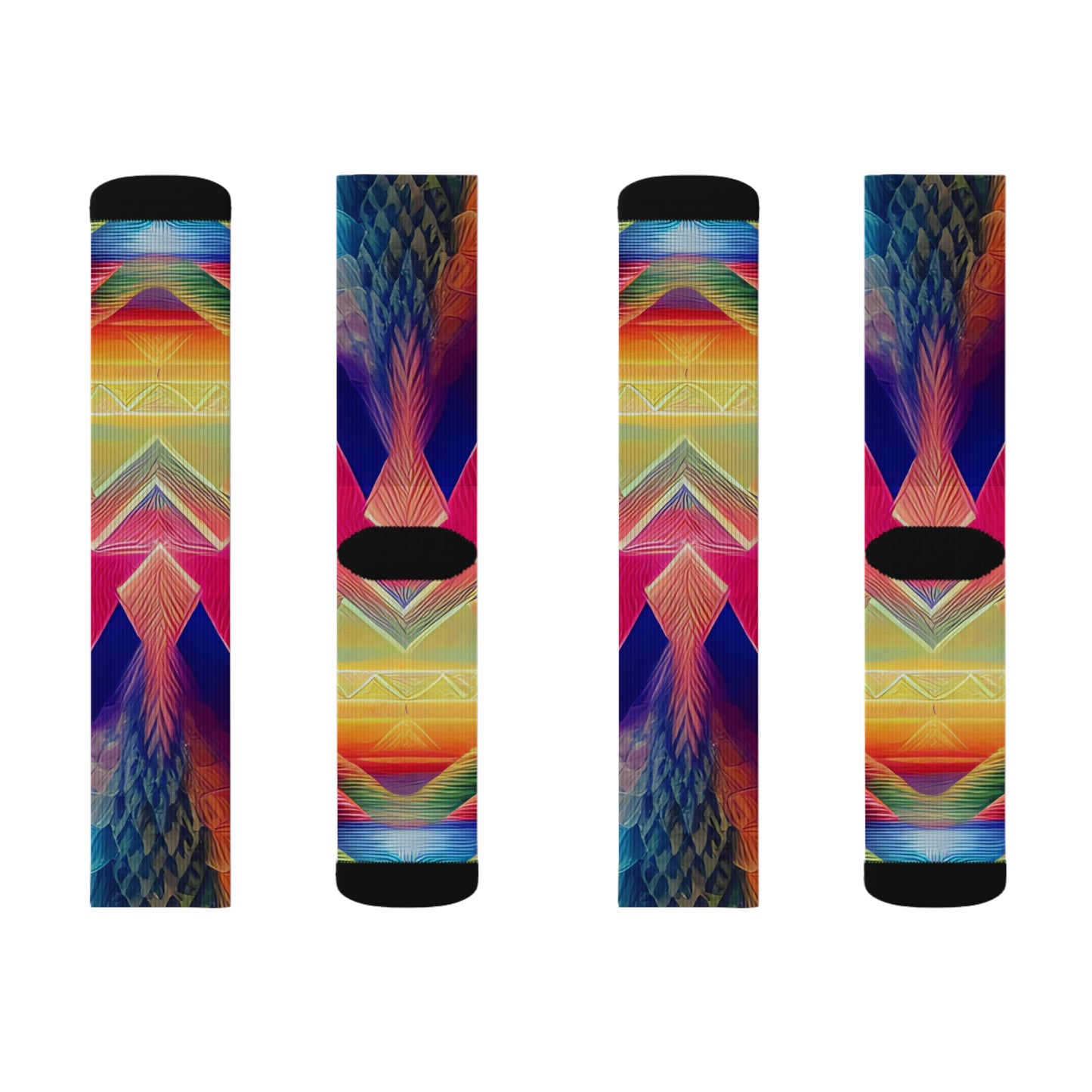 'Terrestrial Mountains' Sublimation Socks