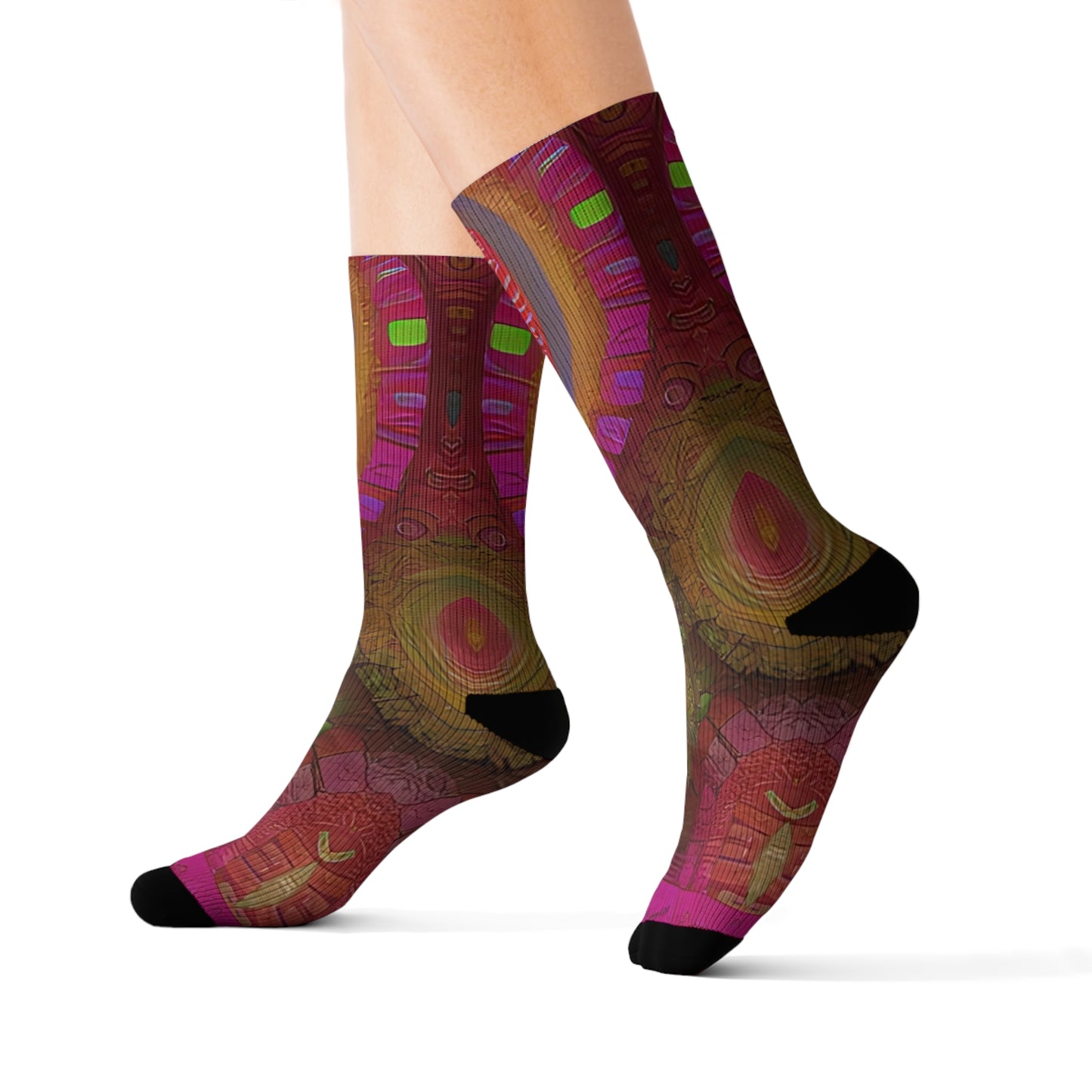 'Wheel' Sublimation Socks