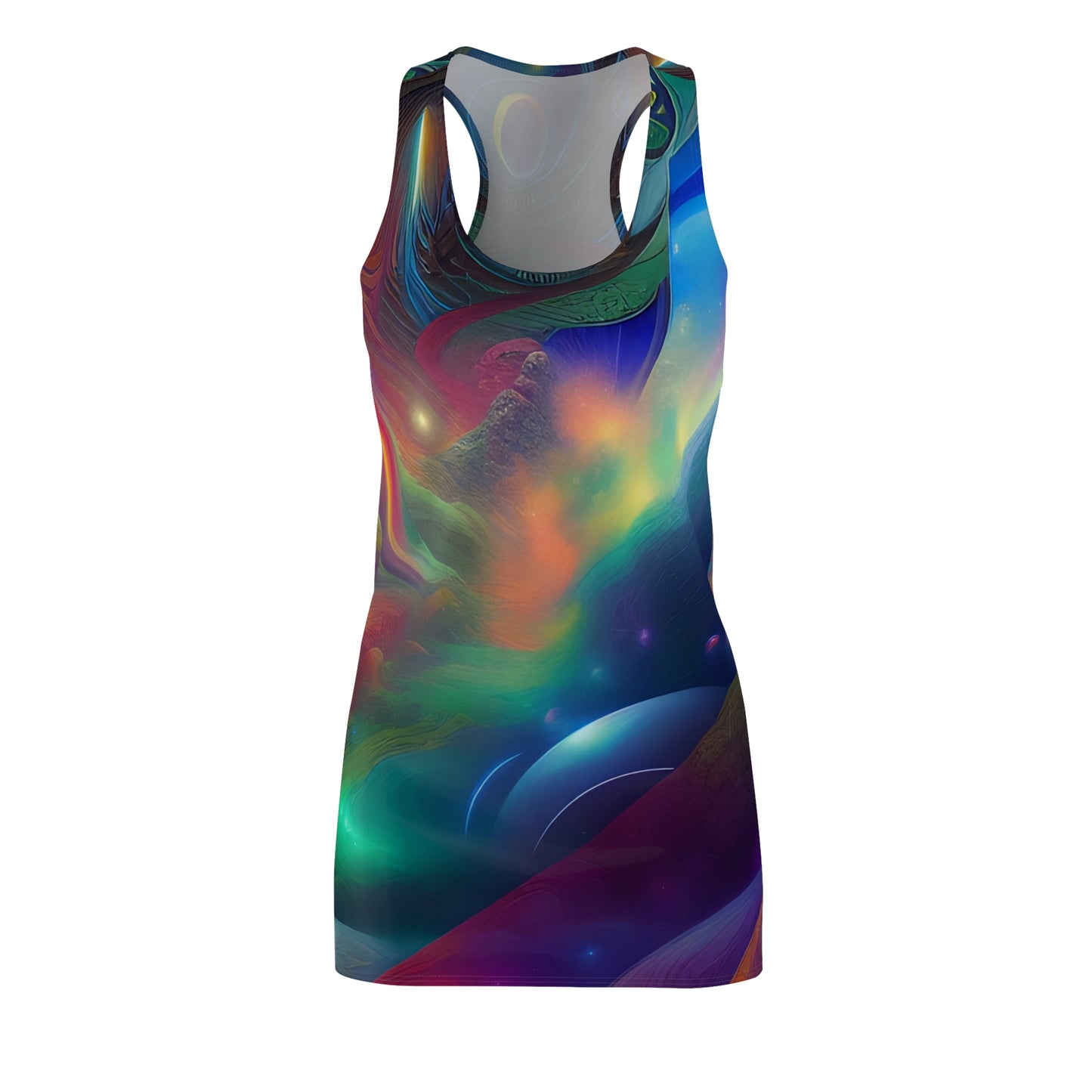 'Pillars of Creation' Women's Cut & Sew Racerback Dress (AOP)
