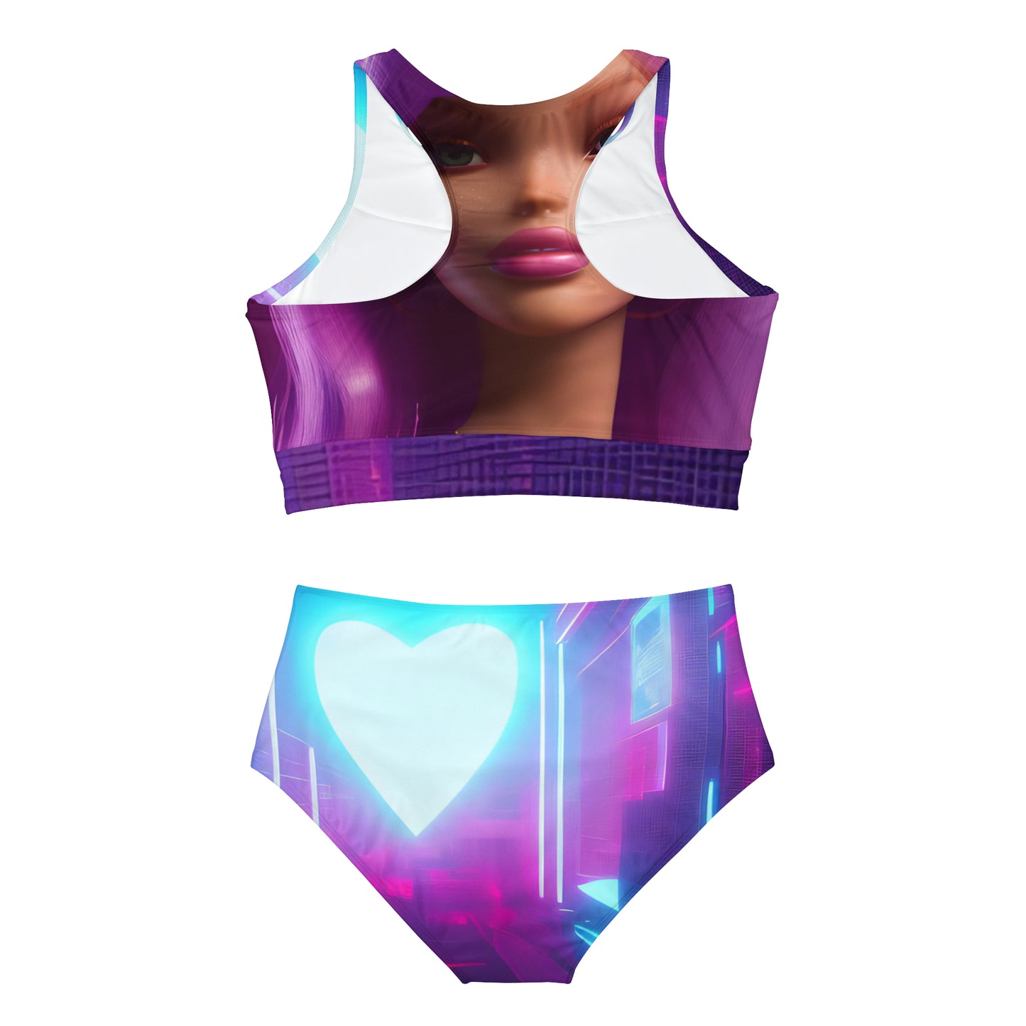 Princess Quote Sporty Bikini Set (AOP)