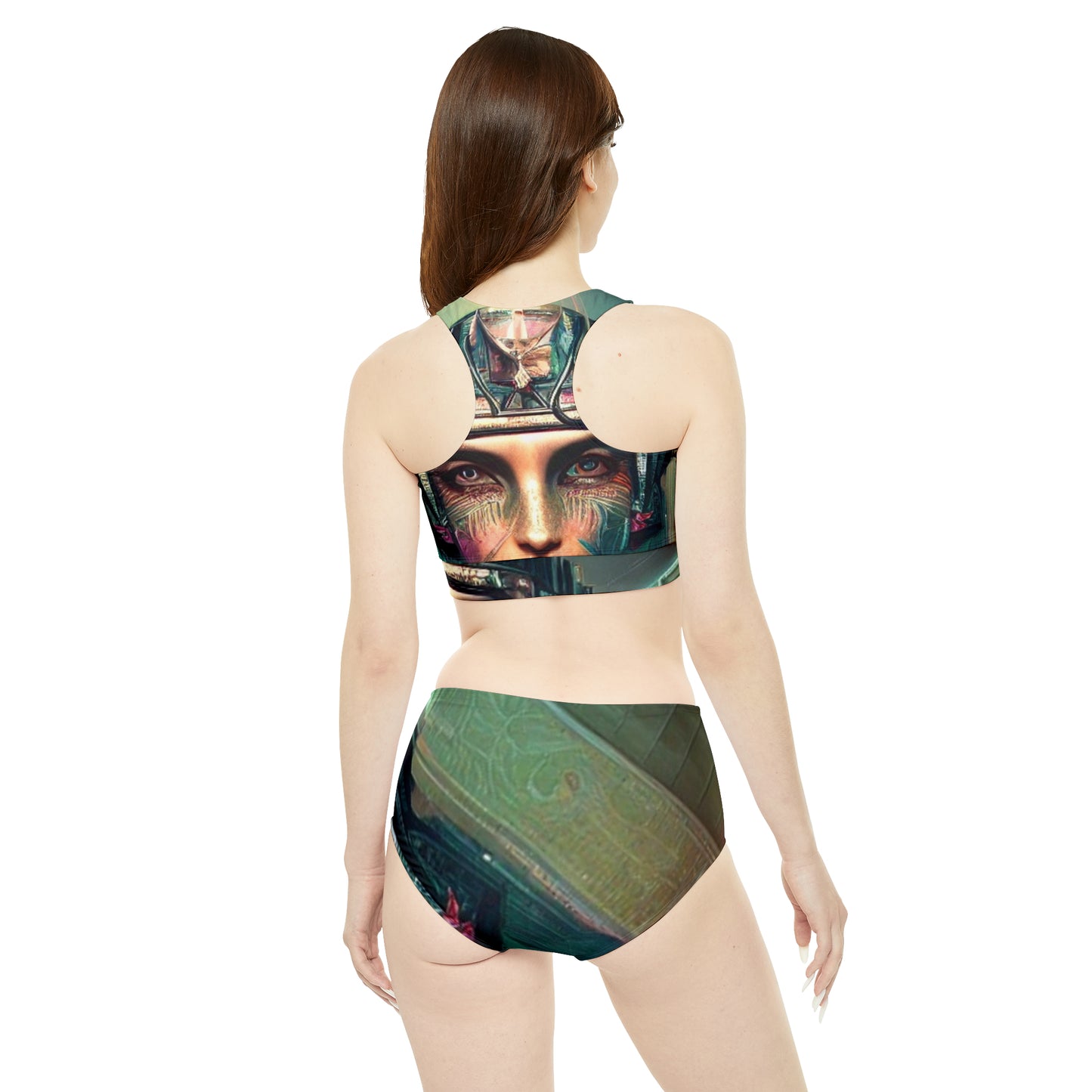 'Mother Nature' Sporty Bikini Set (AOP)