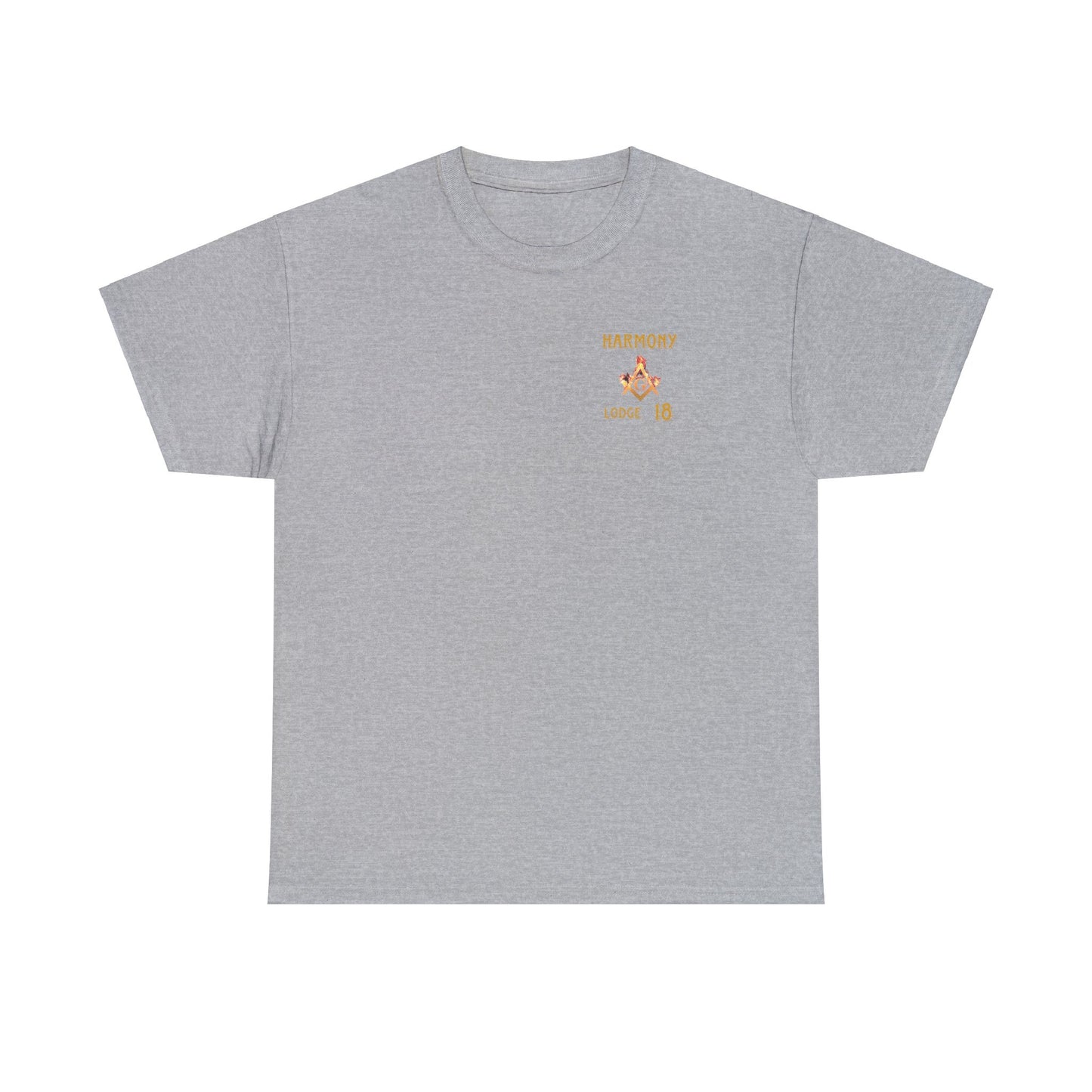 'Harmony lodge 18 fire shirt' Heavy Cotton Tee