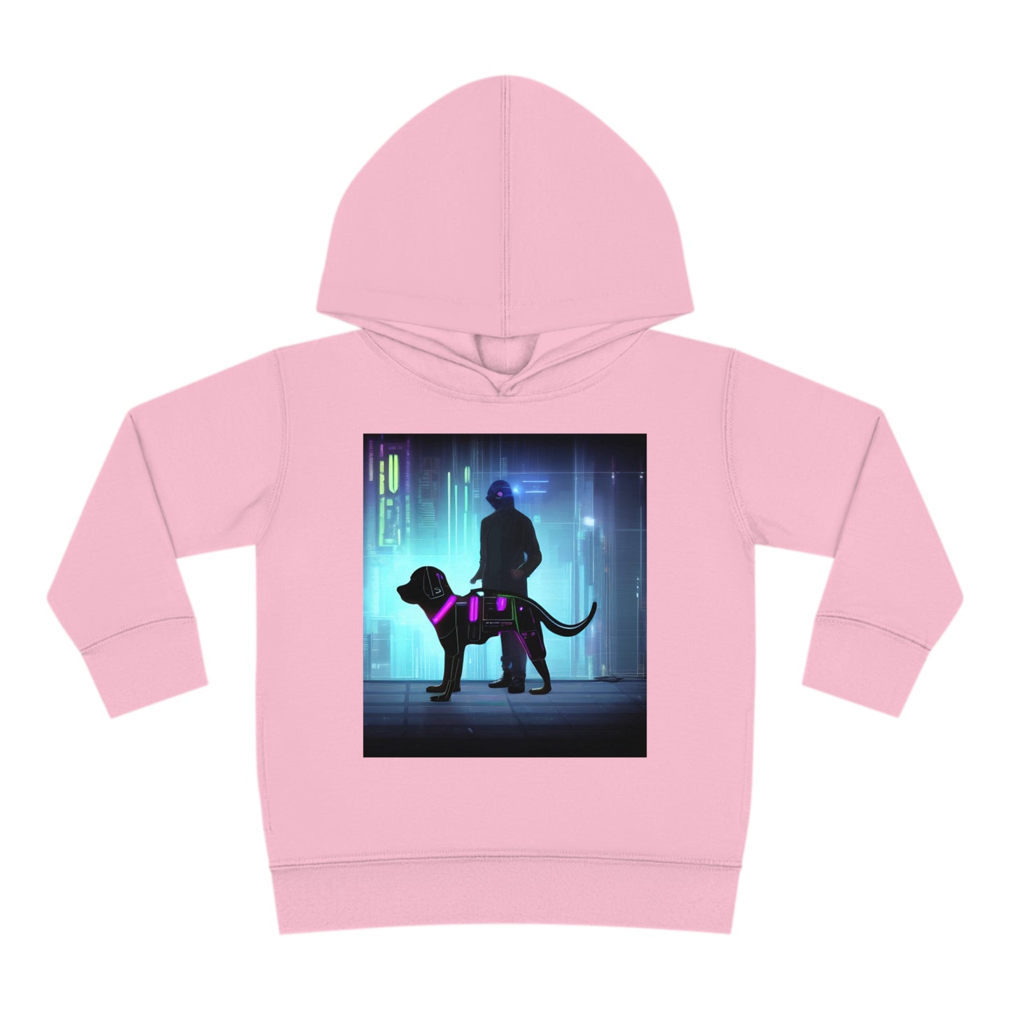'Quinn the Dog' Toddler Pullover Fleece Hoodie