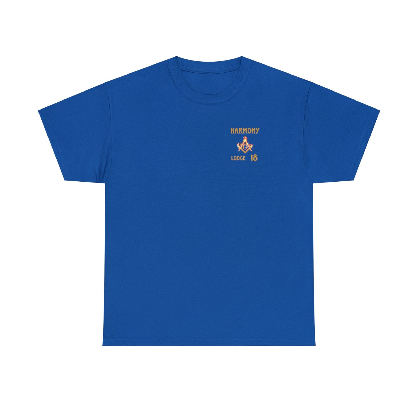 'Harmony lodge 18 fire shirt' Heavy Cotton Tee