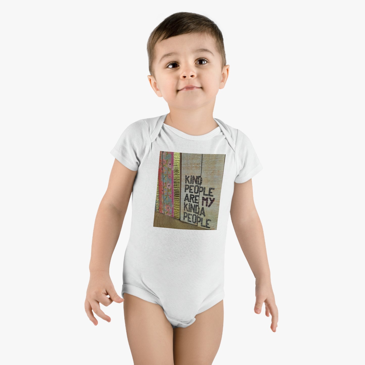 'Kind People' Baby Short Sleeve Onesie®