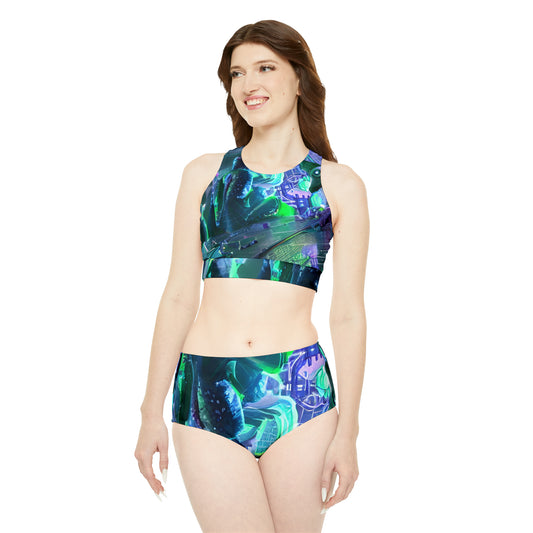 'A.i. Fun House' Sporty Bikini Set (AOP)