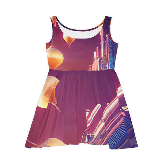 'Dream Land' Women's Skater Dress (AOP)