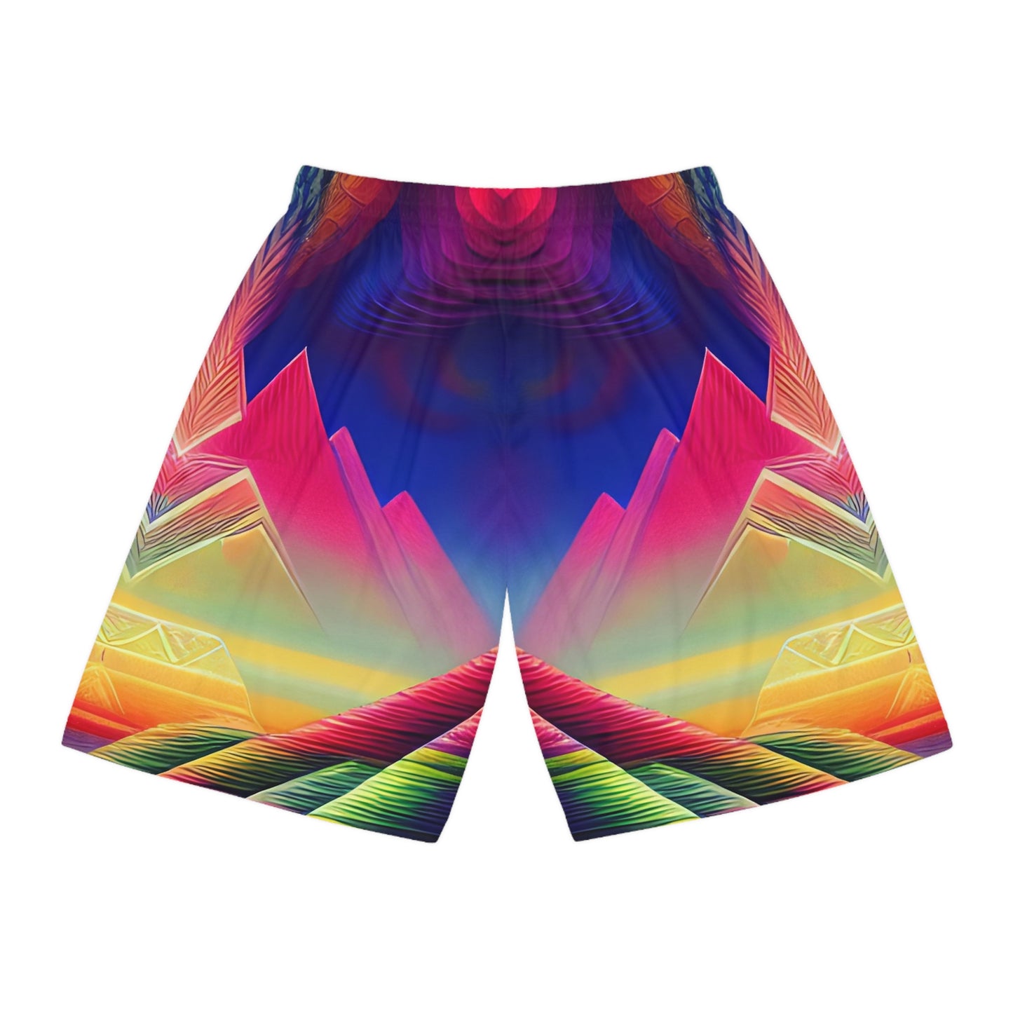 'Terrestrial Mountain' Basketball Shorts (AOP)