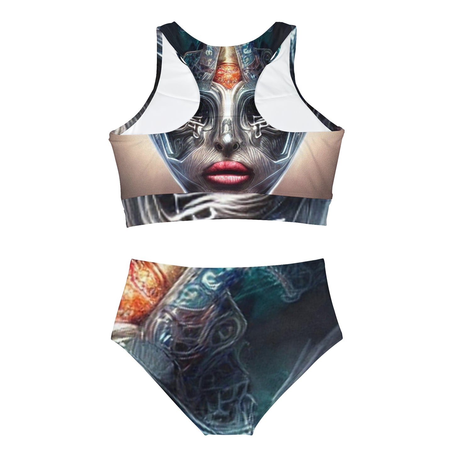 'Space Traveler' Sporty Bikini Set (AOP)