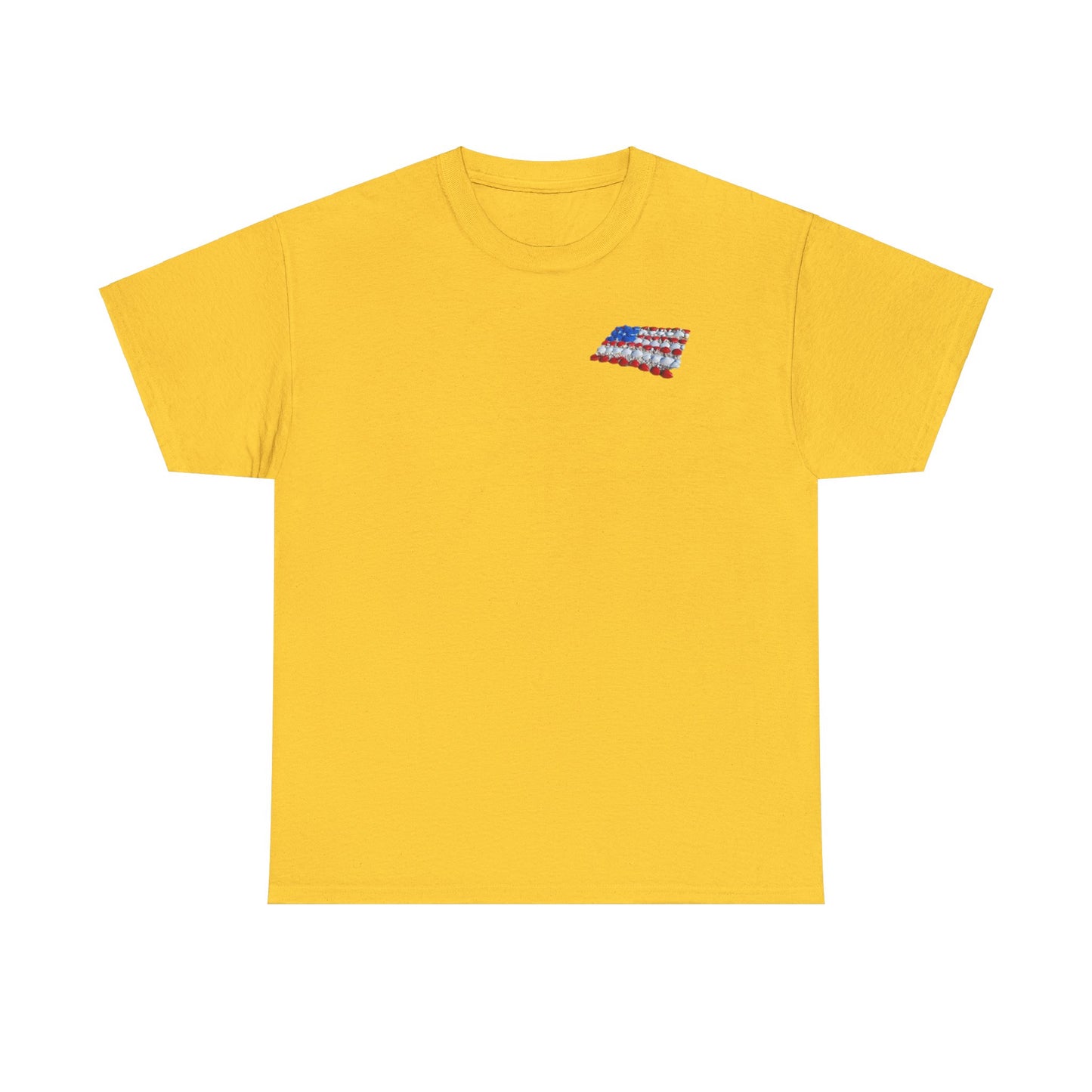 'seashell American flag shirt' Unisex Heavy Cotton Tee