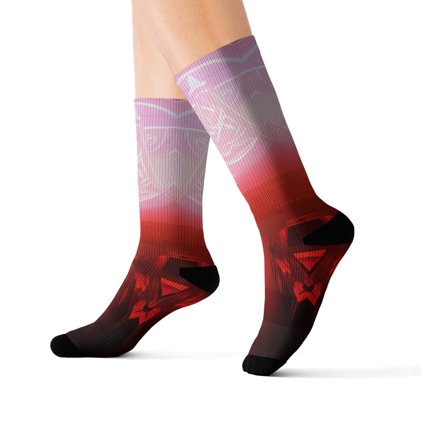 'Red Light Therapy' Sublimation Socks