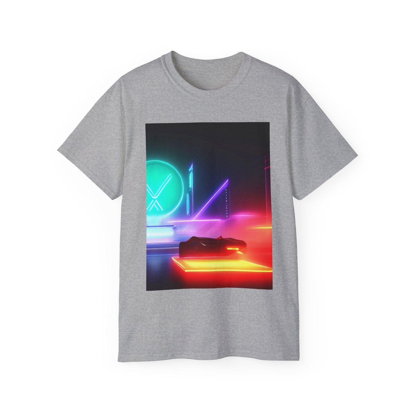 'Batcar in Electric-Land' Unisex Ultra Cotton Tee