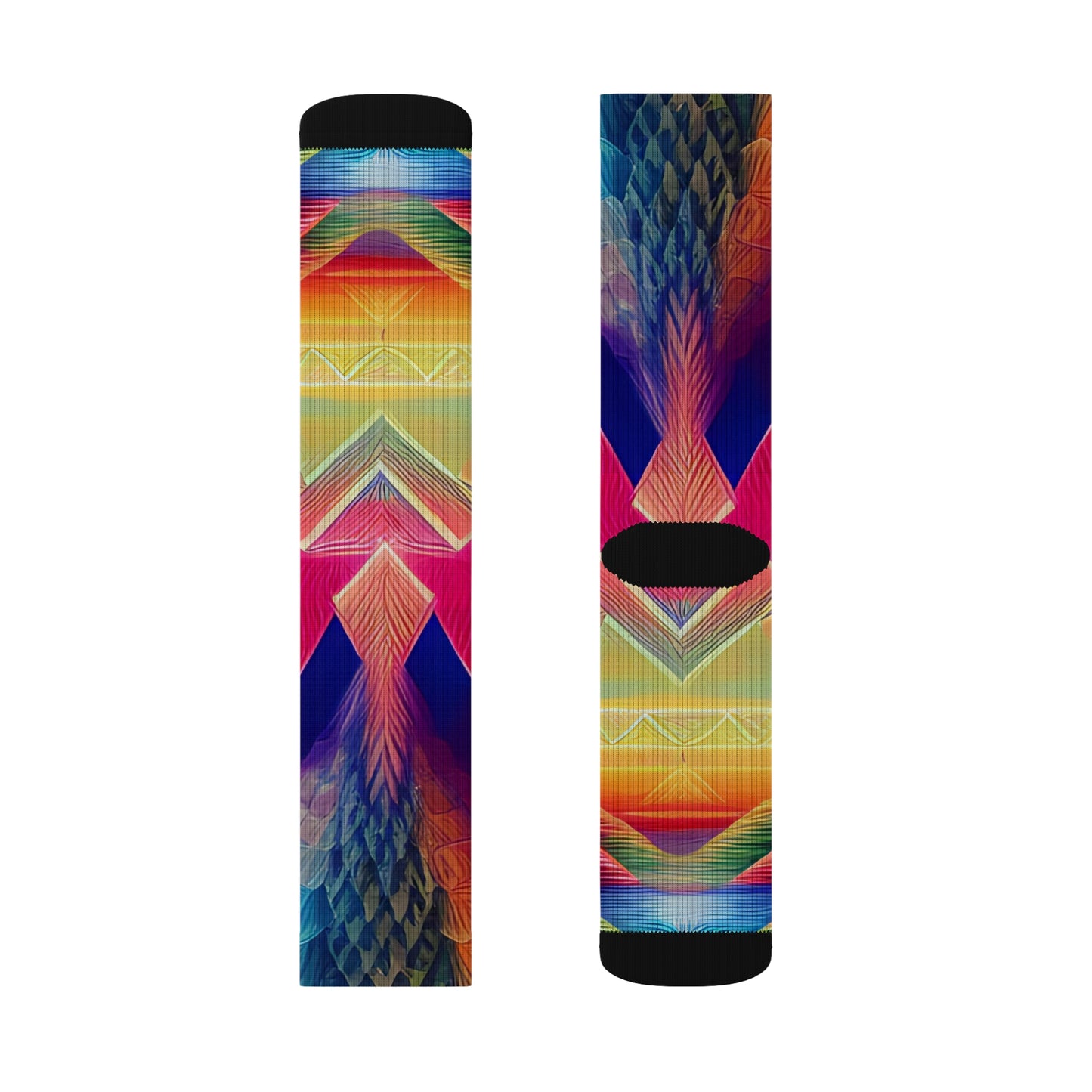 'Terrestrial Mountains' Sublimation Socks