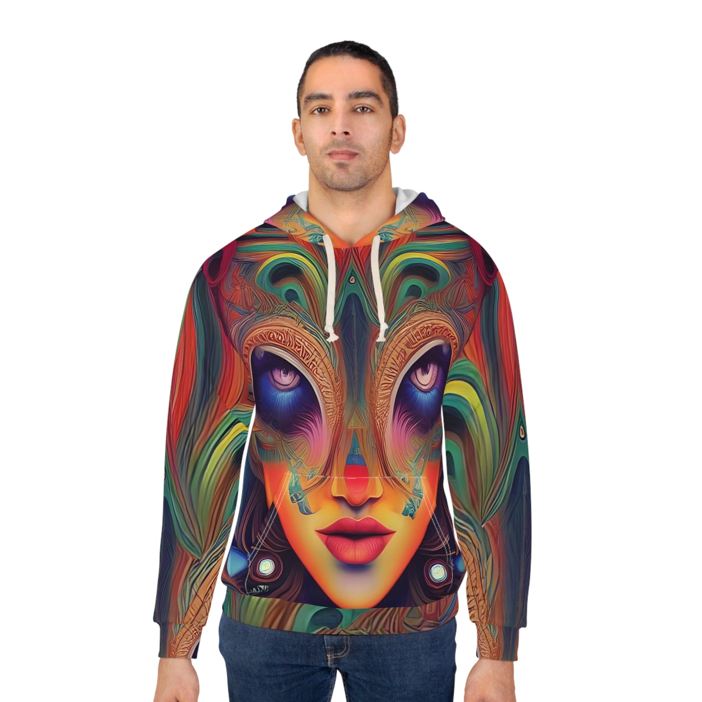 'Mardi Gras' Unisex Pullover Hoodie (AOP)