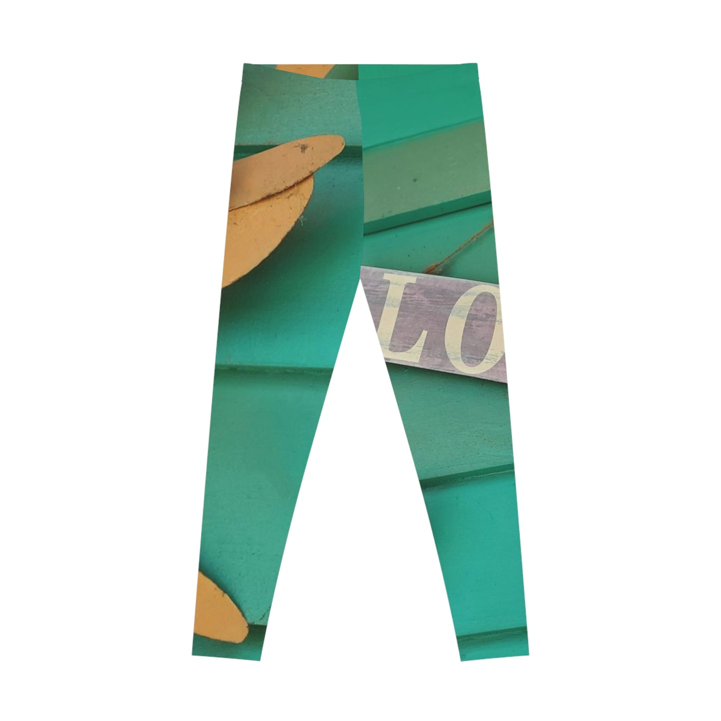 'Love' Stretchy Leggings (AOP)