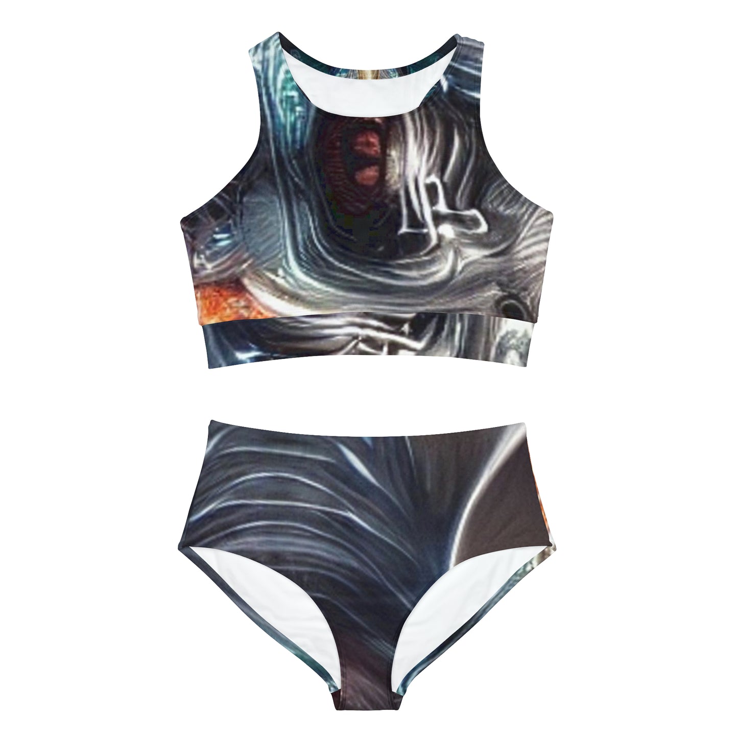 'Space Traveler' Sporty Bikini Set (AOP)