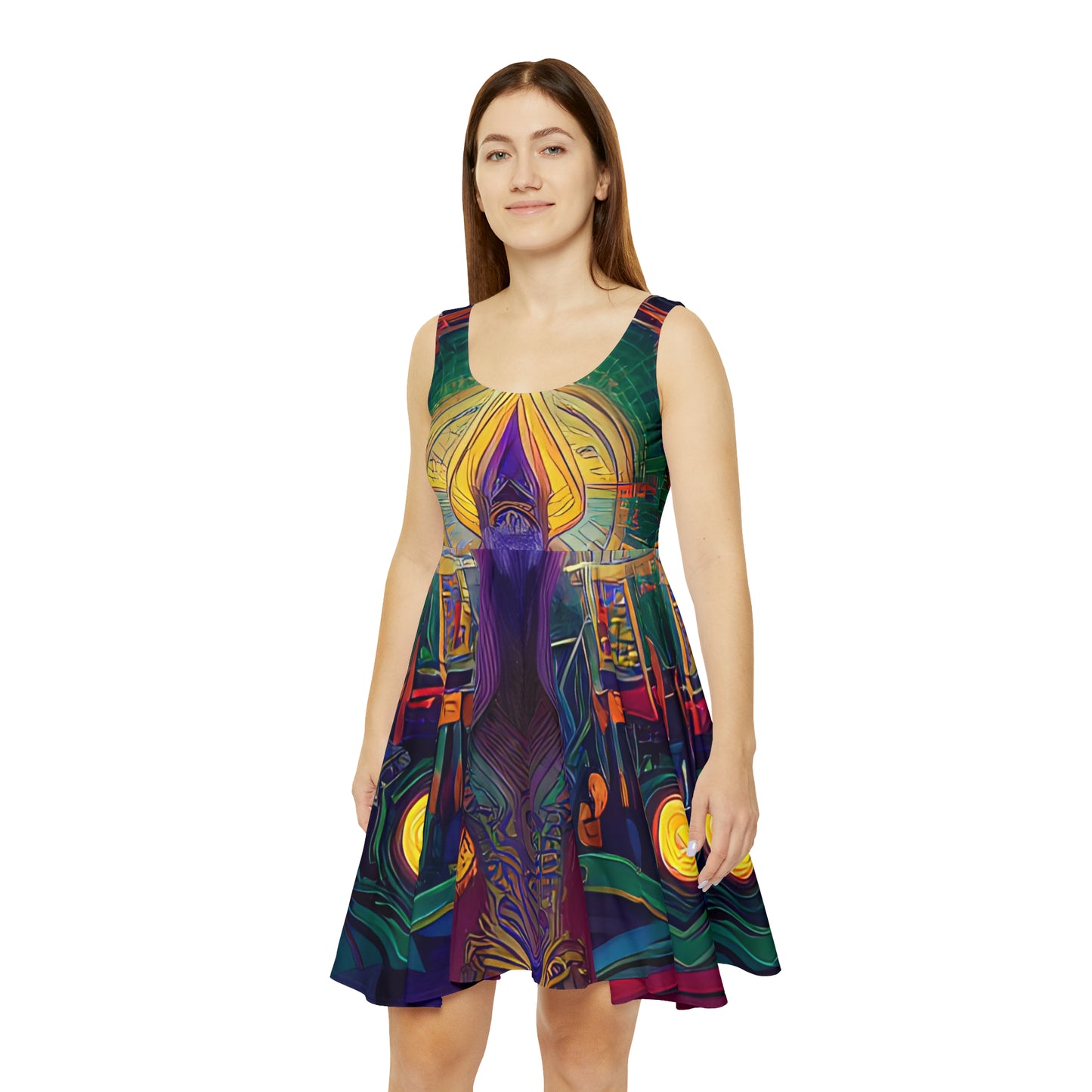 'Mantra' Women's Skater Dress (AOP)