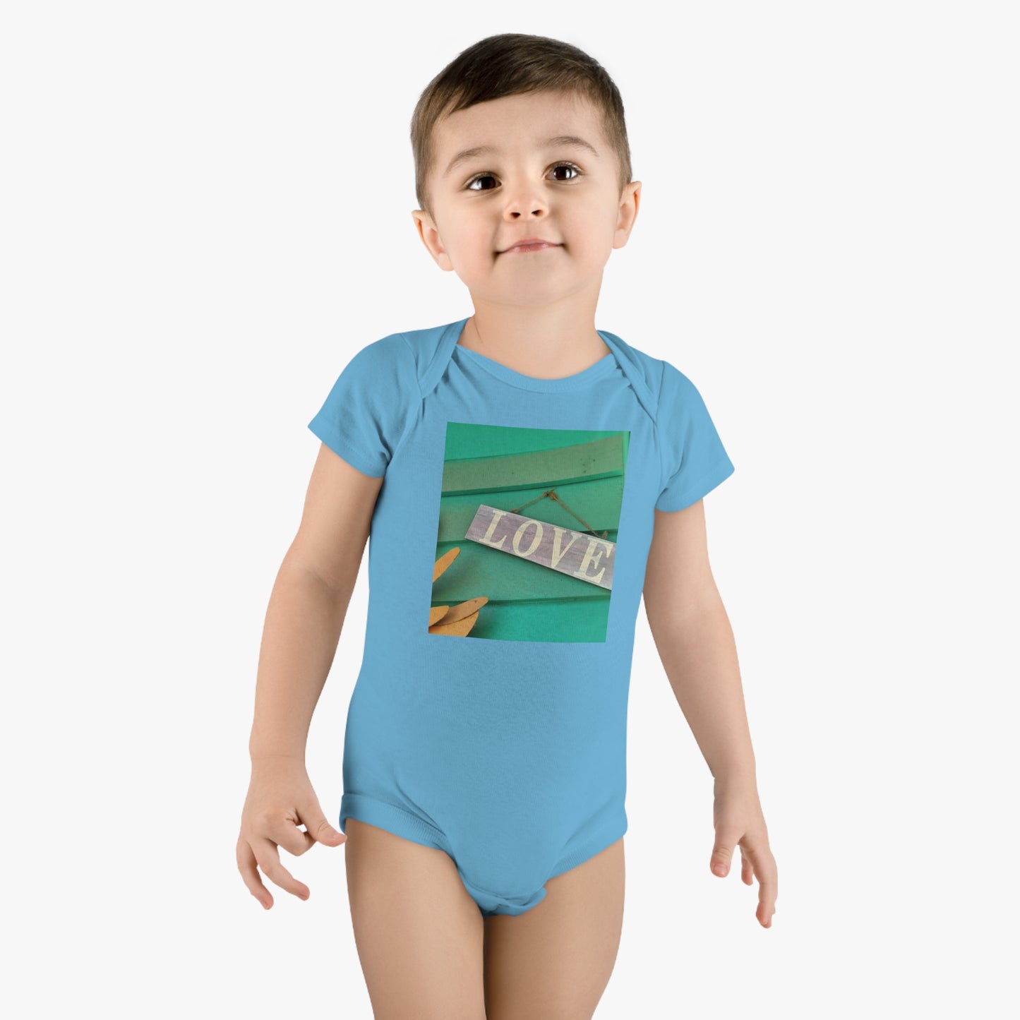 'Love' Baby Short Sleeve Onesie®