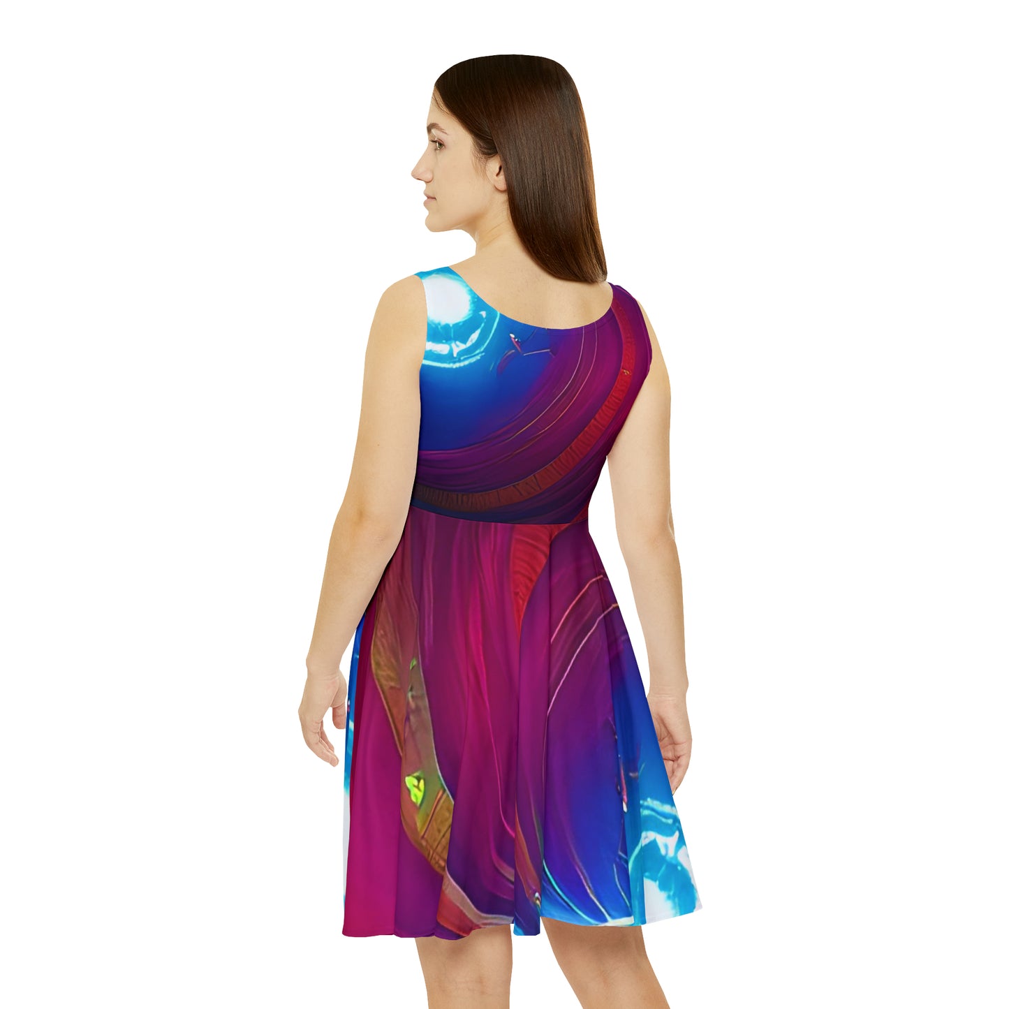 'Warm Breeze' Women's Skater Dress (AOP)