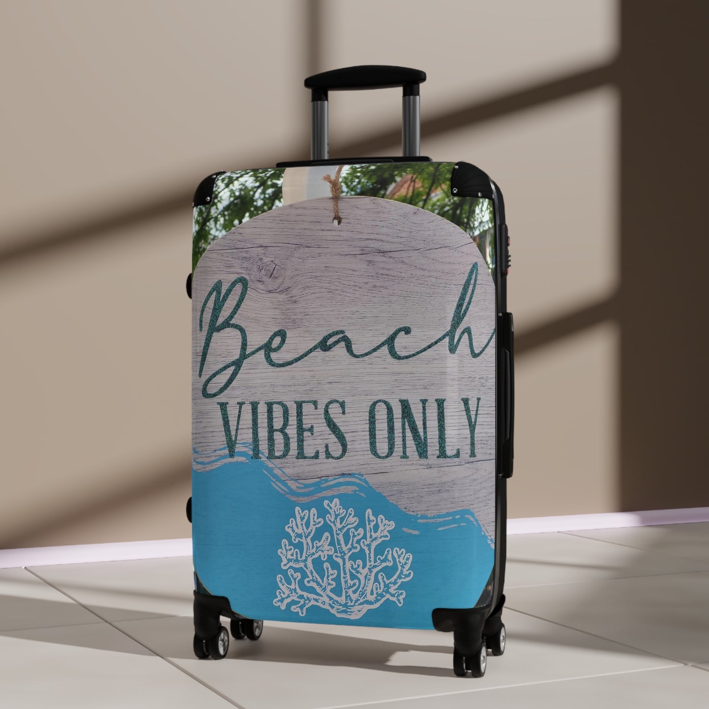 ‘Beach Vibes Only’ Suitcase
