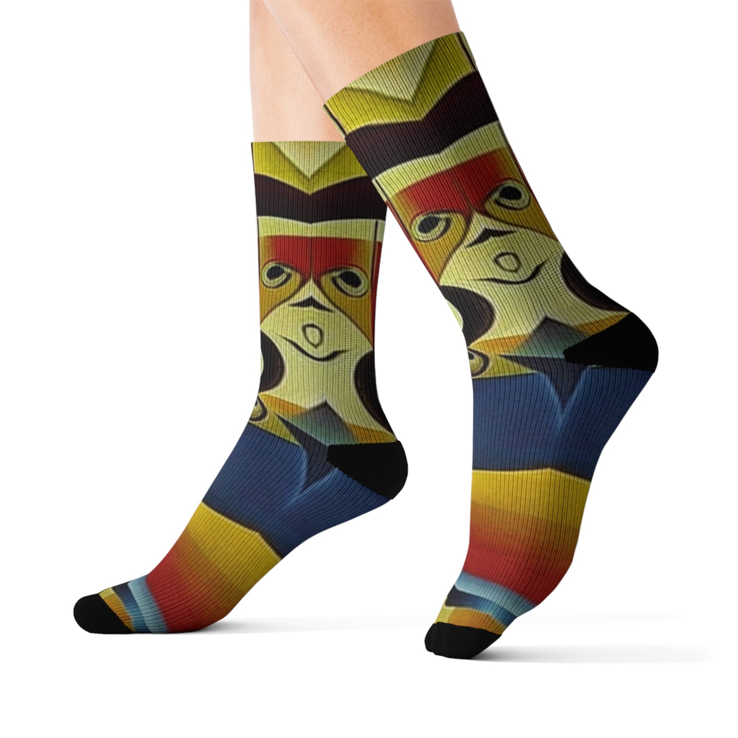 'Abstract Life' Sublimation Socks