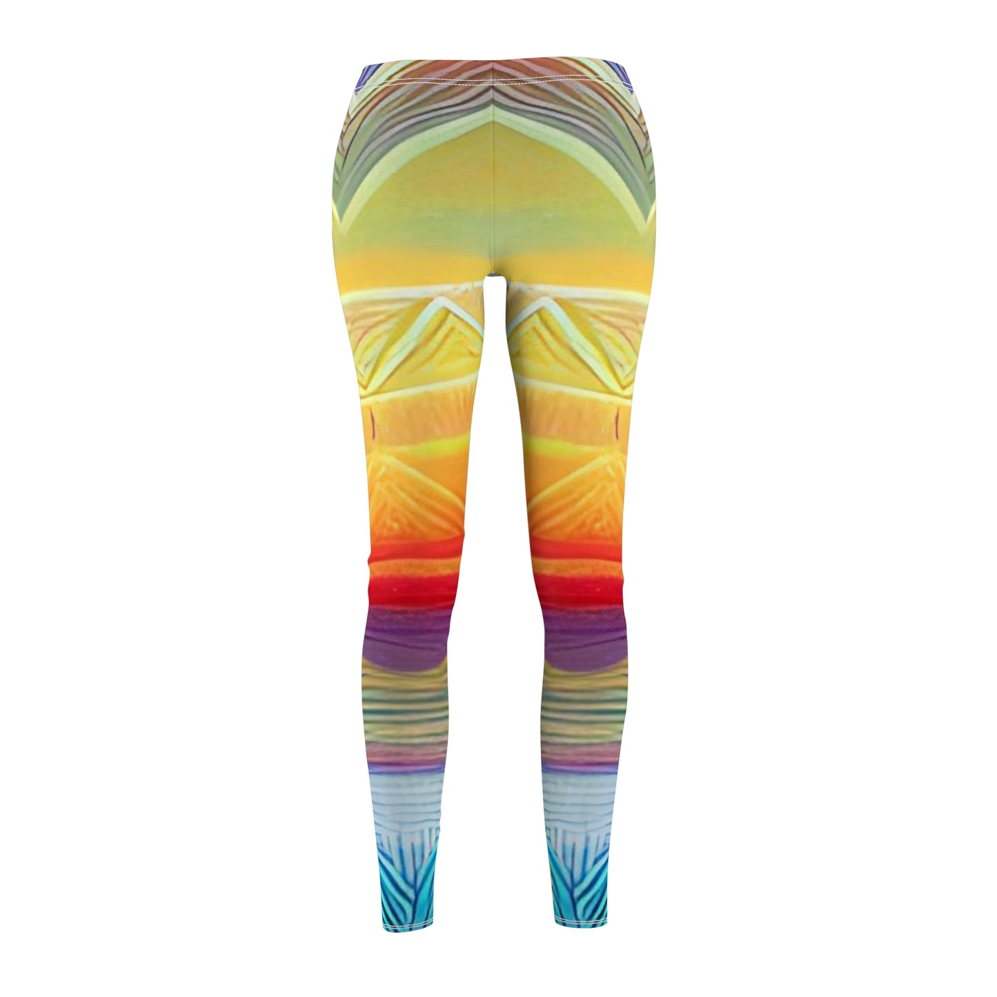 'Terrestrial Mountain' Women's Cut & Sew Casual Leggings (AOP)