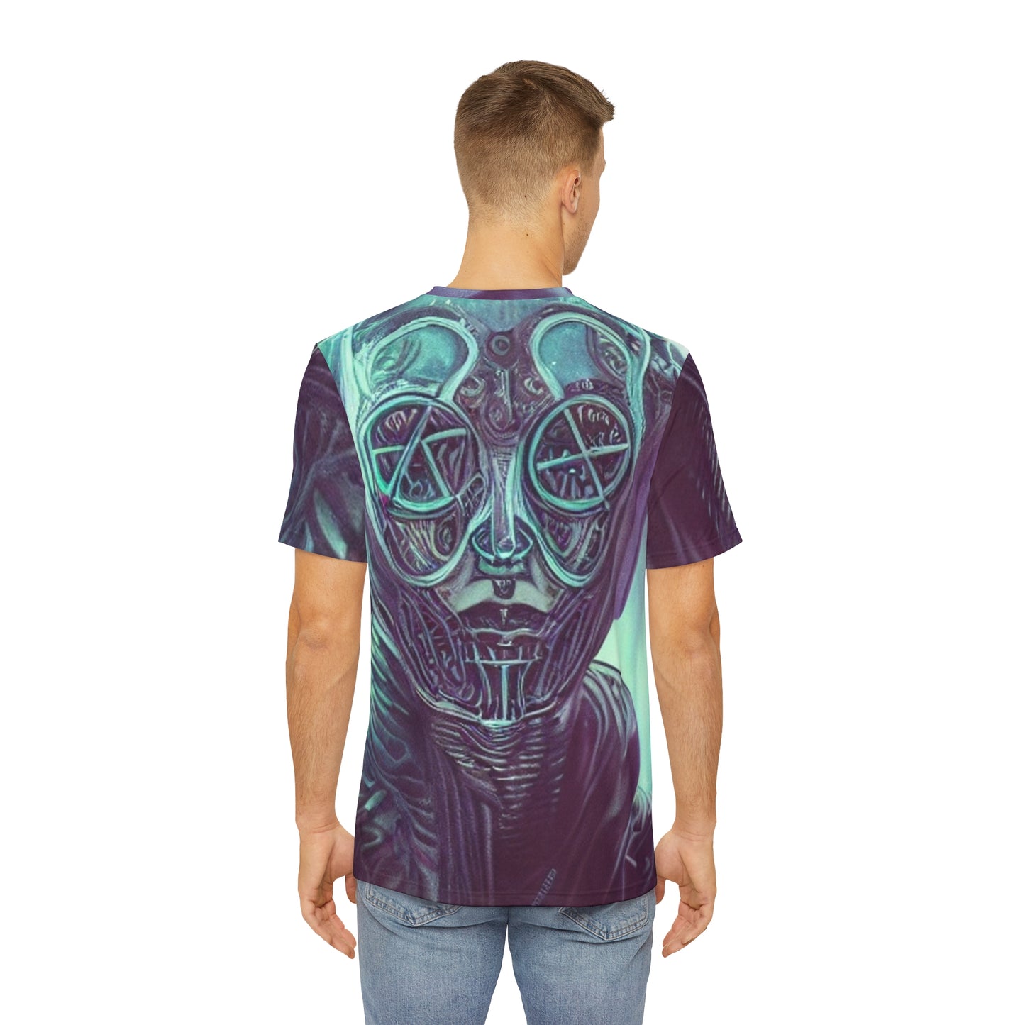 'Timekeeper' Men's Polyester Tee (AOP)