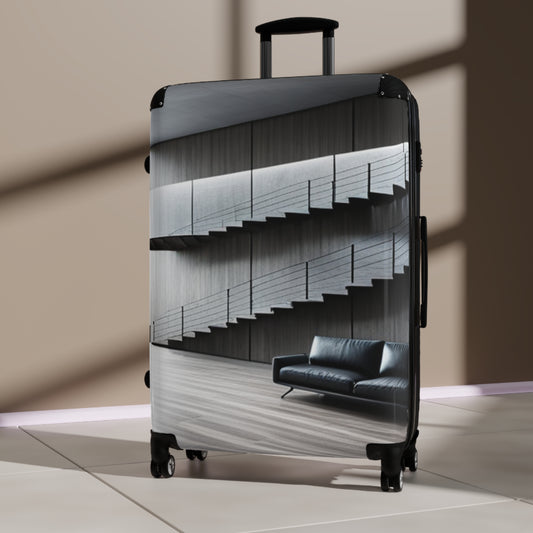 Grey and Black Room Suitcase