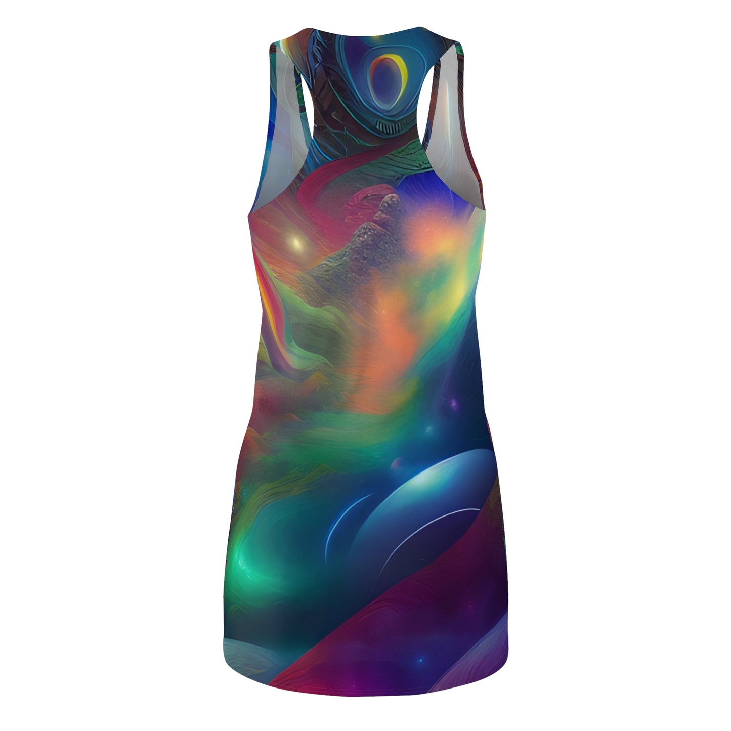 'Pillars of Creation' Women's Cut & Sew Racerback Dress (AOP)
