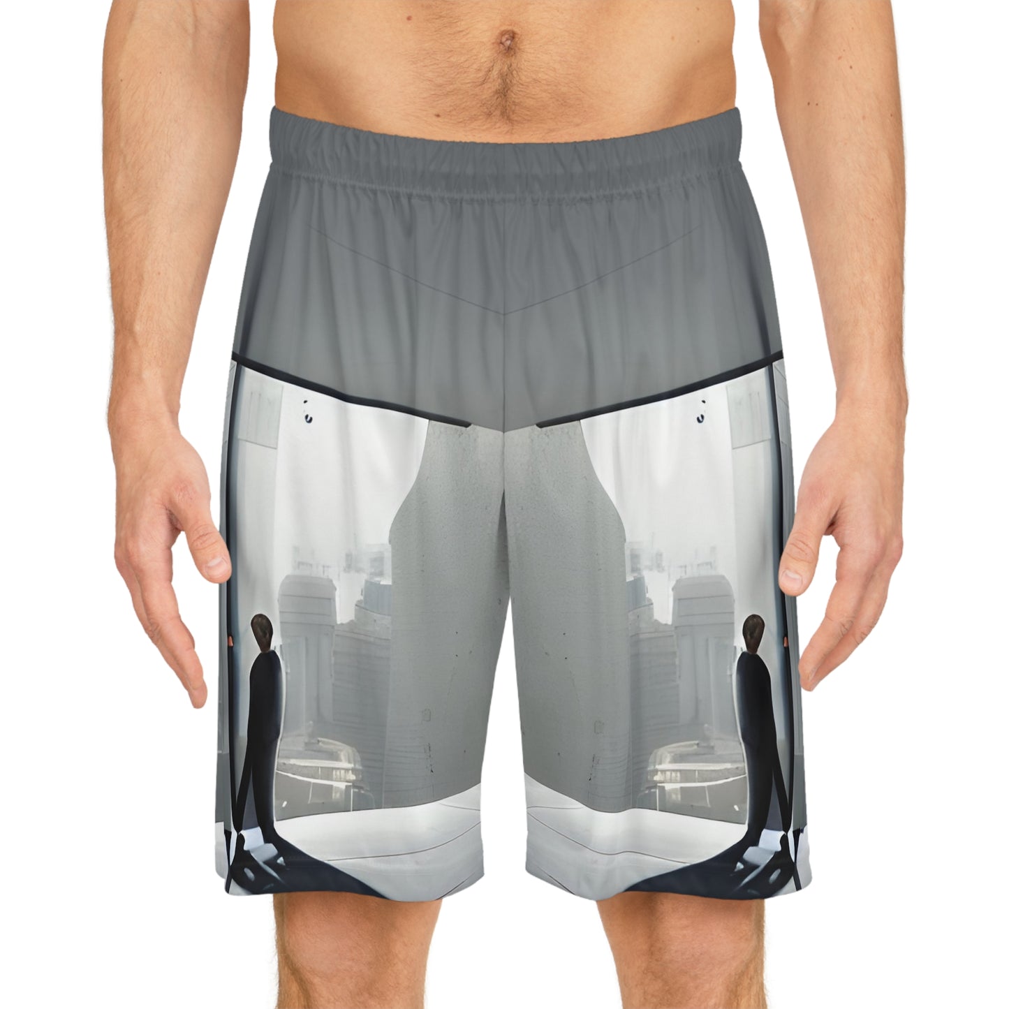 'Man With it All' Basketball Shorts (AOP)