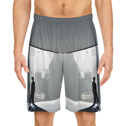 'Man With it All' Basketball Shorts (AOP)