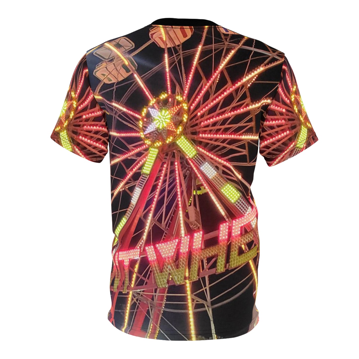 'Boardwalk Ferris Wheel' Unisex Cut & Sew Tee (AOP)