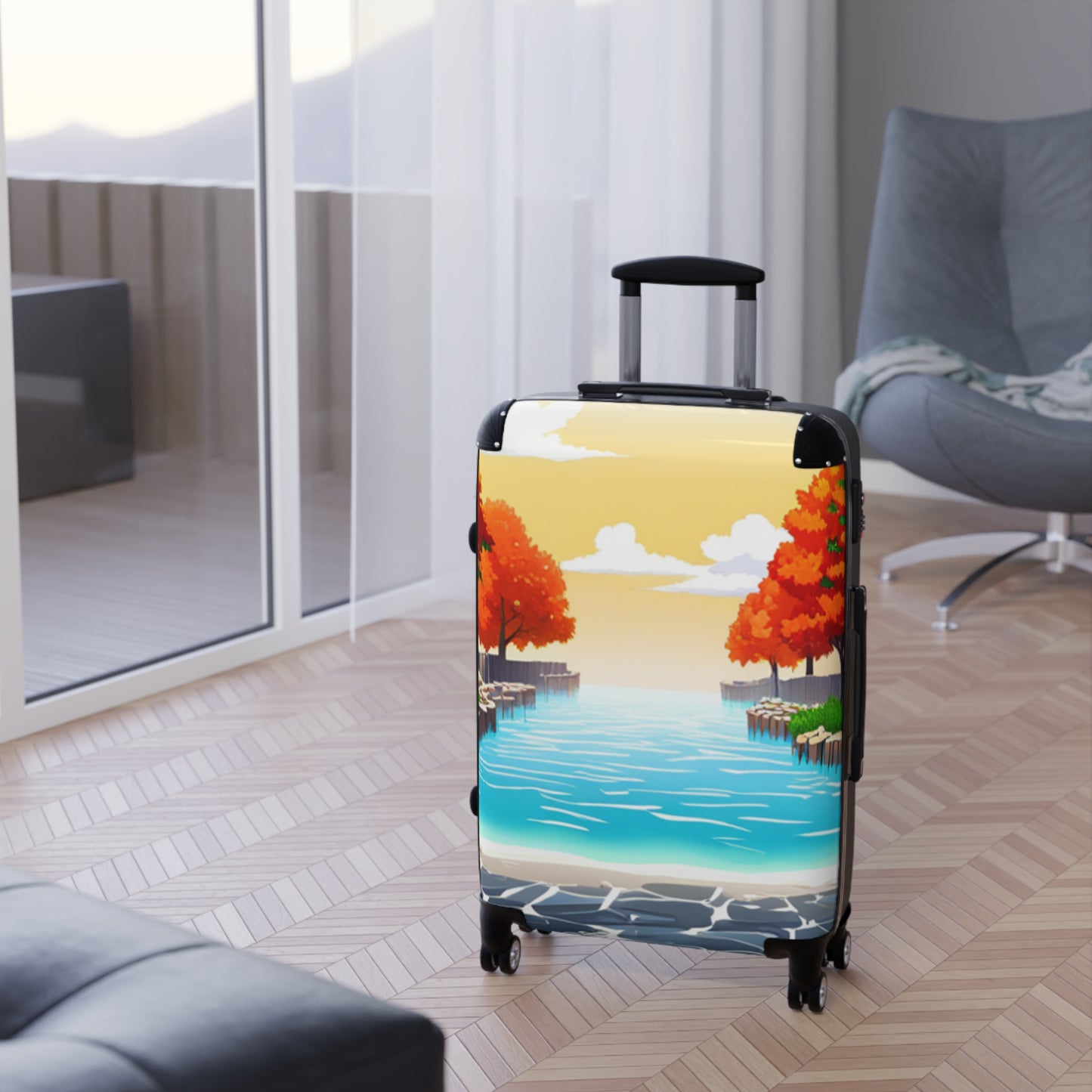 "Apricot Trees" Suitcase