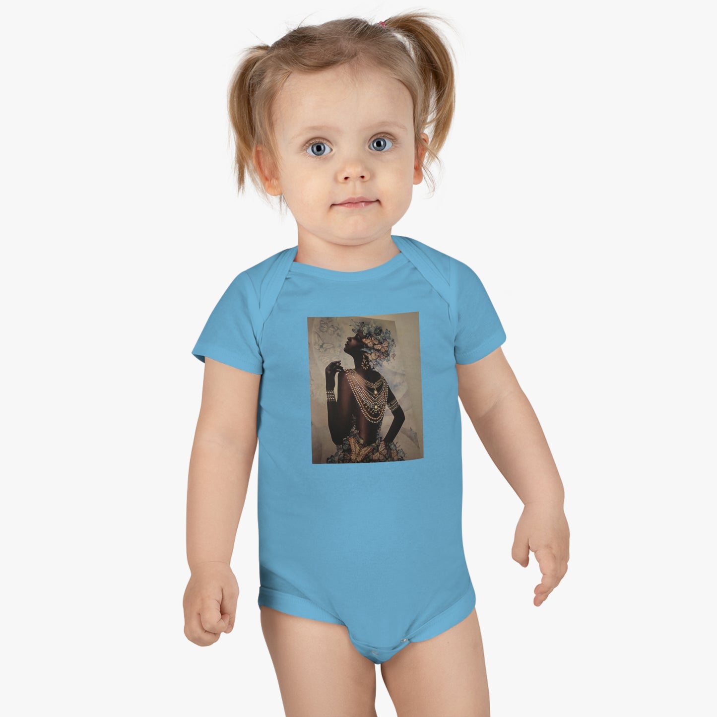 ‘Jeweled Goddess’ Baby Short Sleeve Onesie®