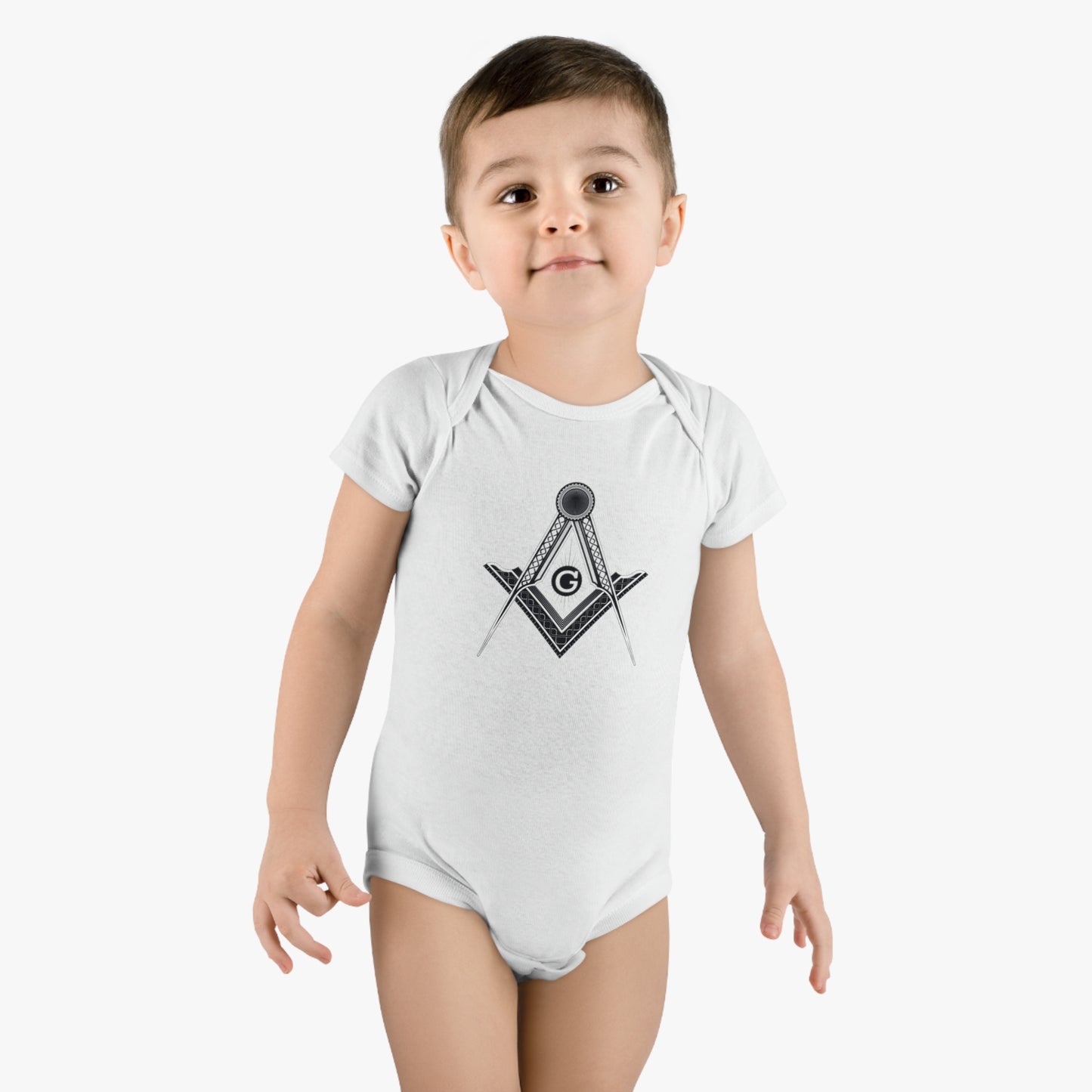 'Freemason' Baby Short Sleeve Onesie®