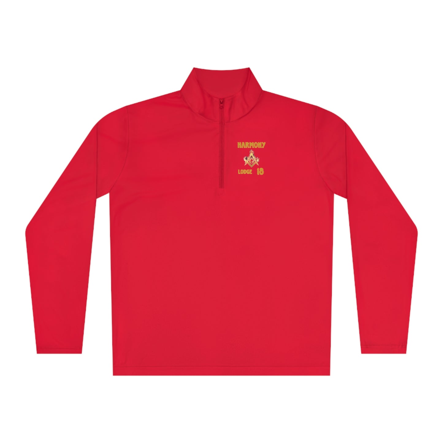 'Harmony Lodge 18 fire shirt' Unisex Quarter-Zip Pullover