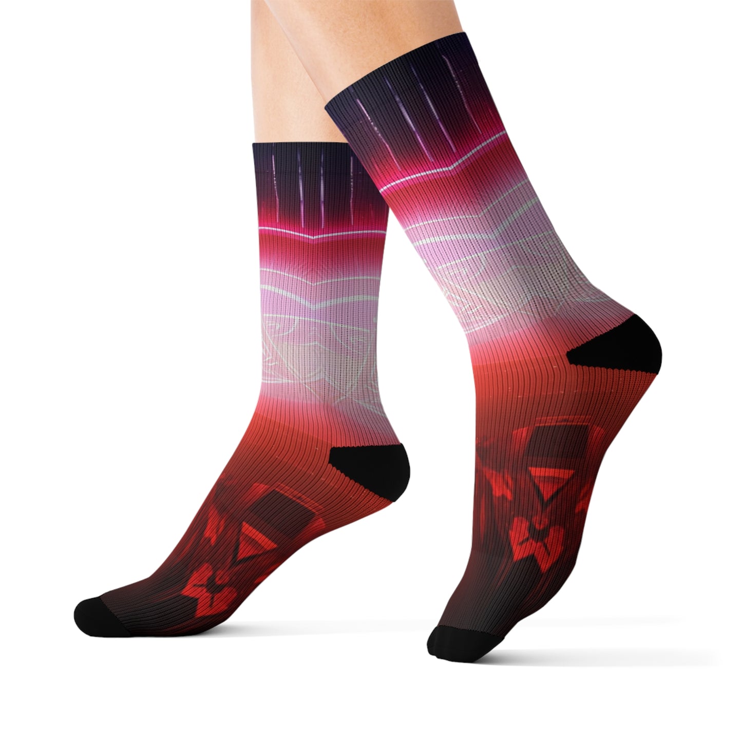 'Red Light Therapy' Sublimation Socks