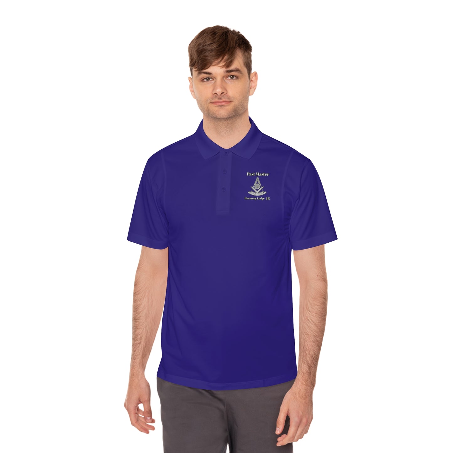 Harmony Lodge 18 Past Master Men's Sport Polo Shirt