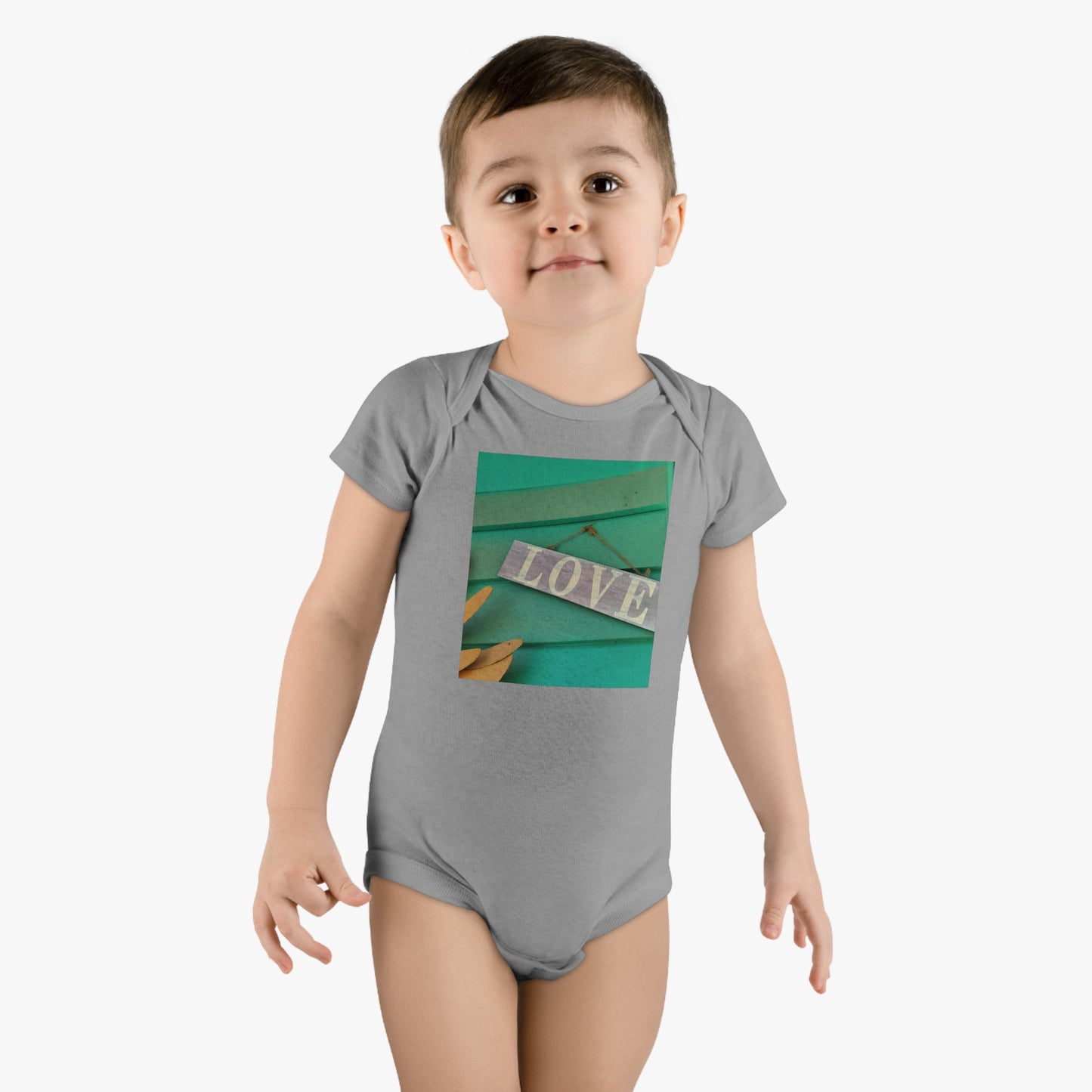 'Love' Baby Short Sleeve Onesie®