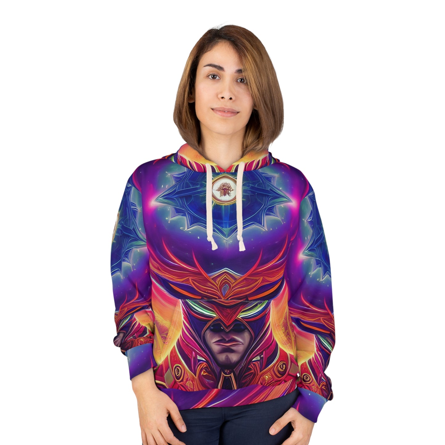 'Power' Unisex Pullover Hoodie (AOP)