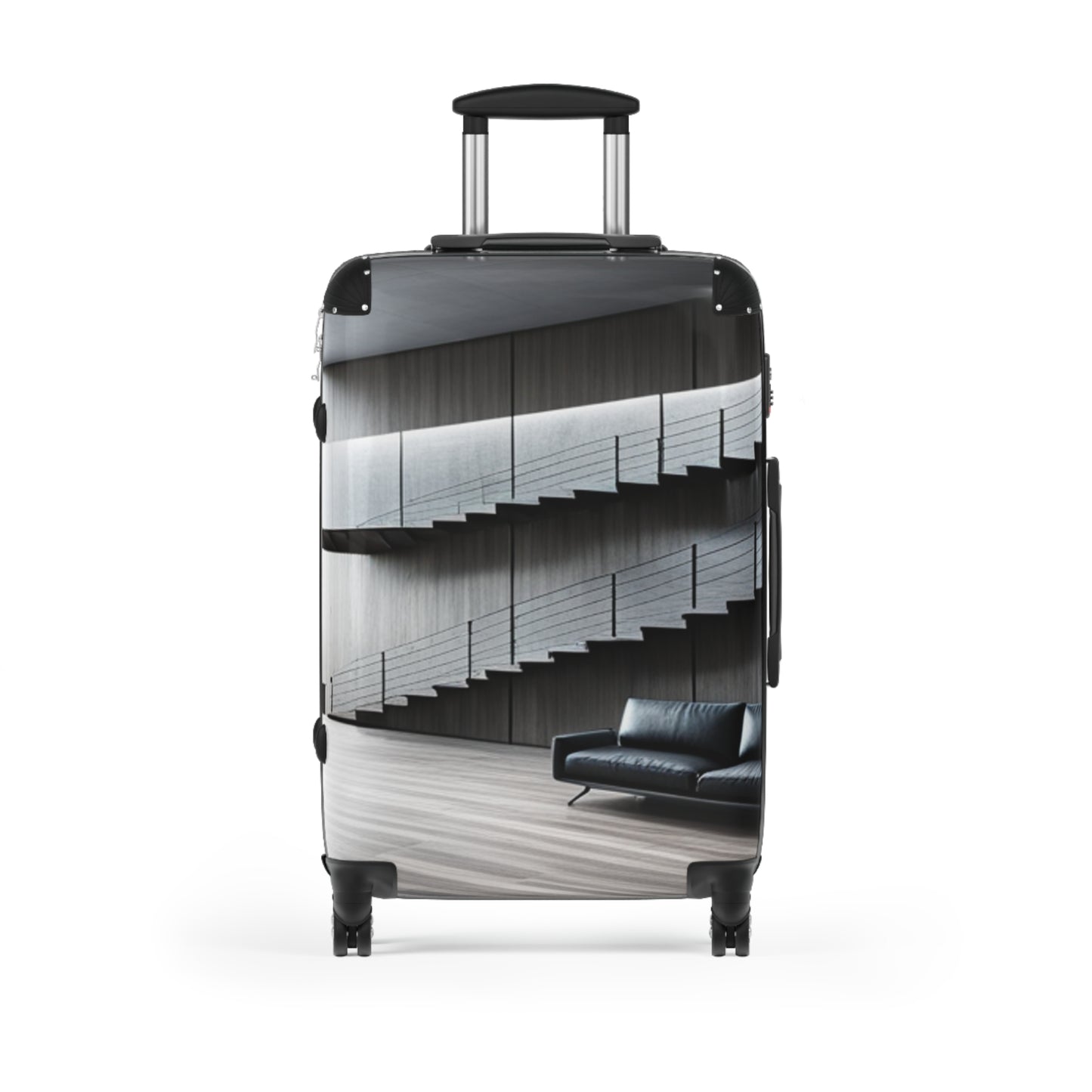 Grey and Black Room Suitcase