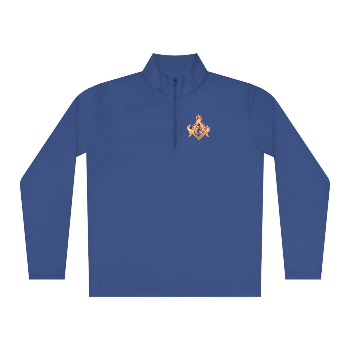 'Freemason fire' Unisex Quarter-Zip Pullover
