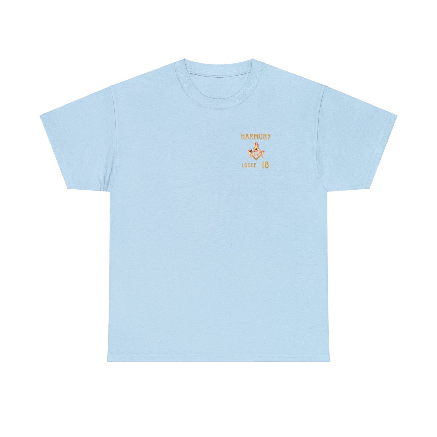 'Harmony lodge 18 fire shirt' Heavy Cotton Tee