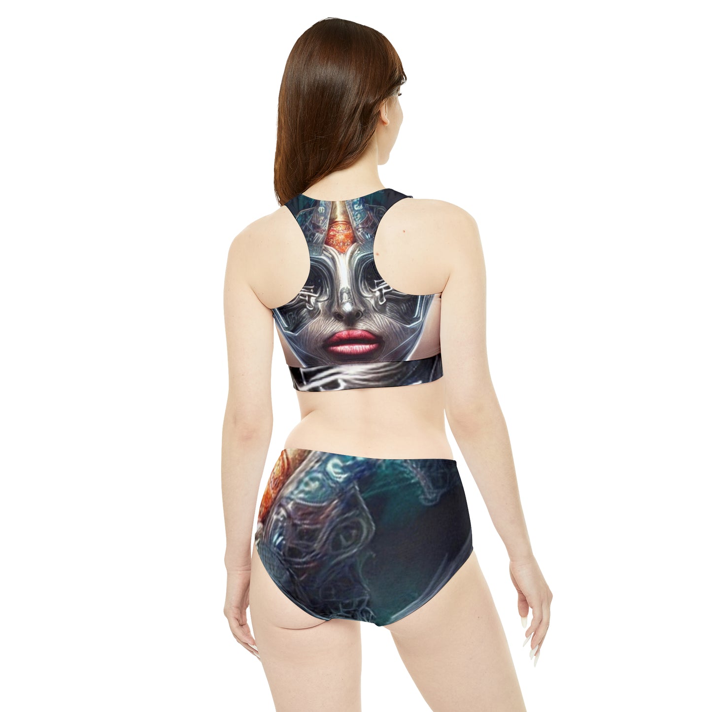 'Space Traveler' Sporty Bikini Set (AOP)